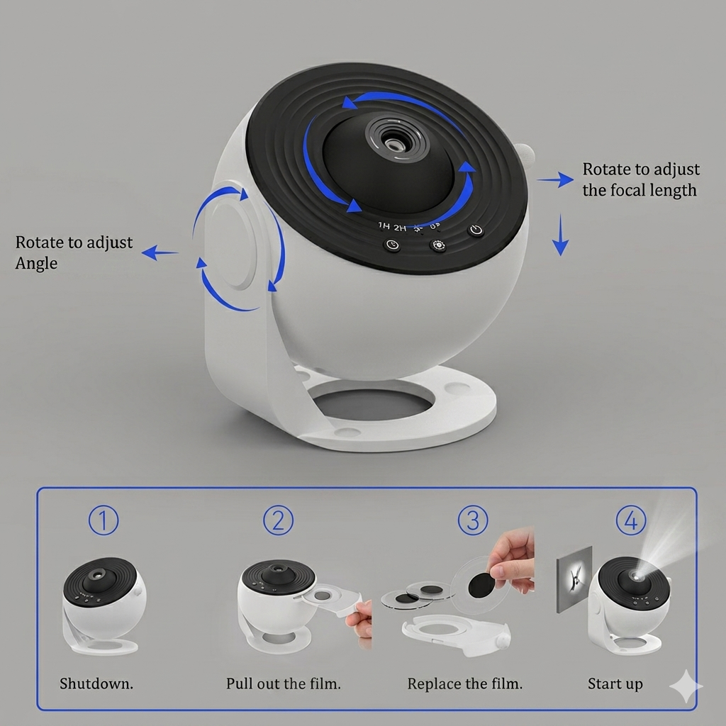 Galaxy projector 4k