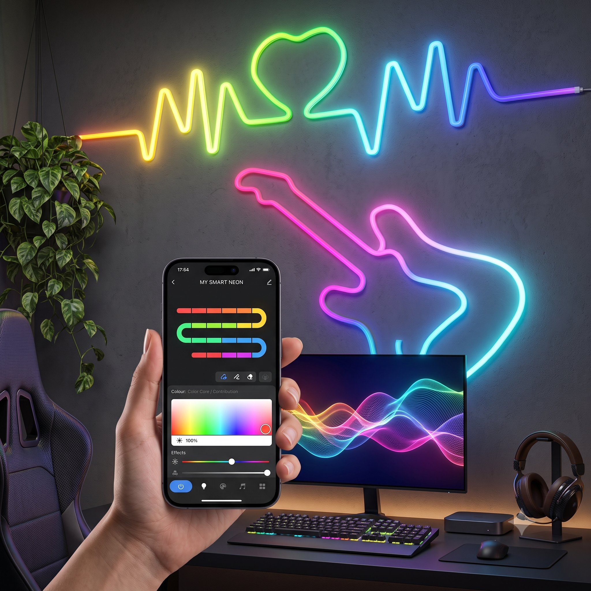Neon smart max - ليد نيون ذكي تفاعلي