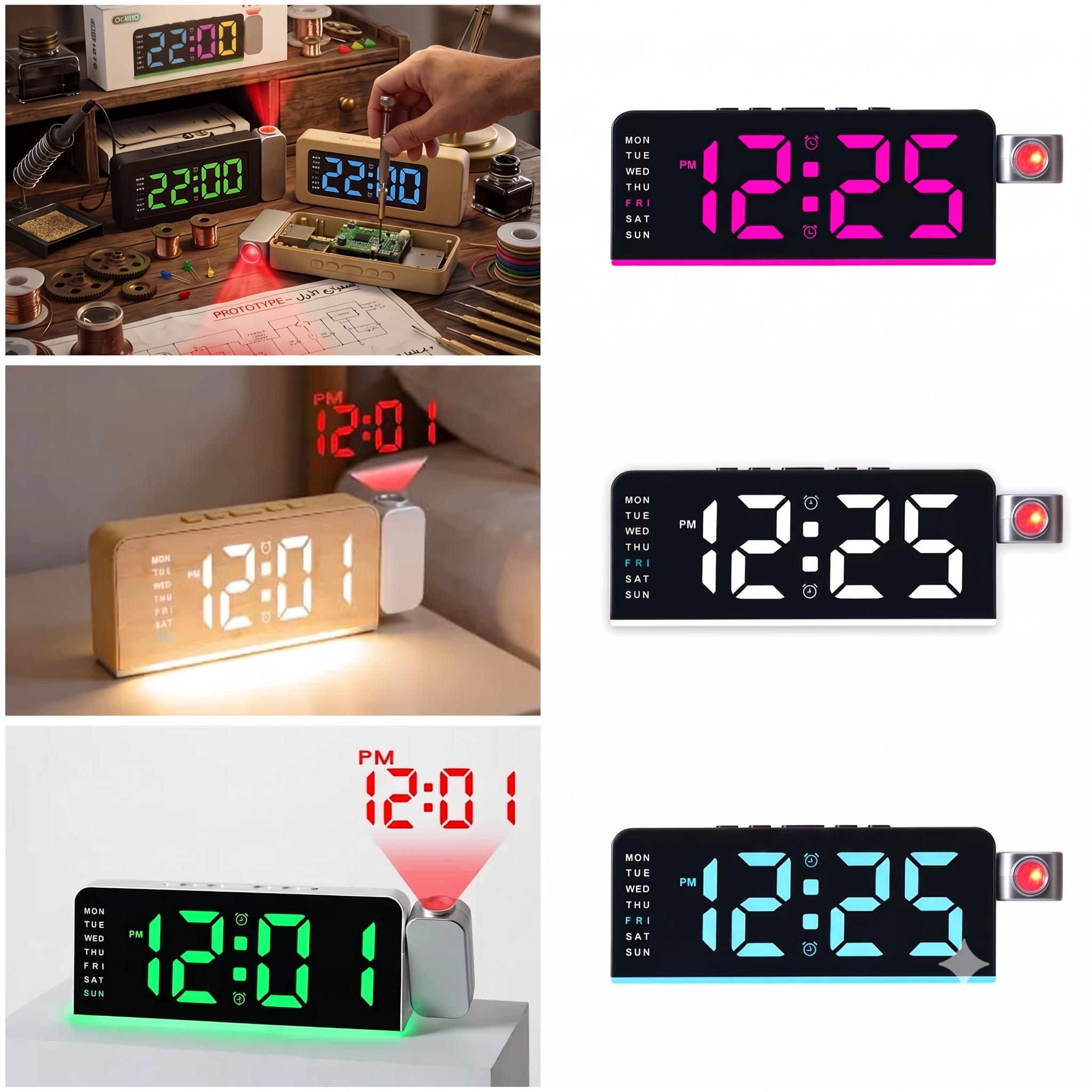 Neo Projector Clock - ساعة بروجيكتور رقمية
